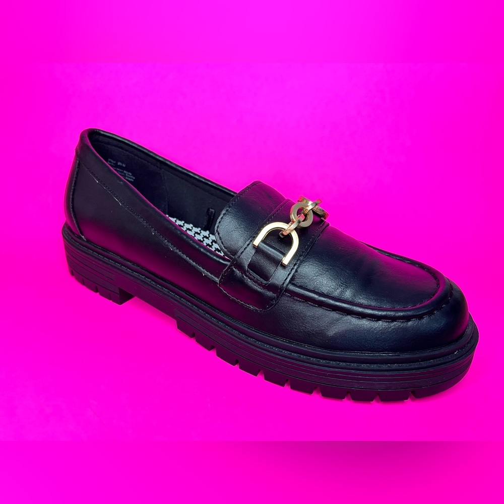 Seychelles Black Leather Loafers